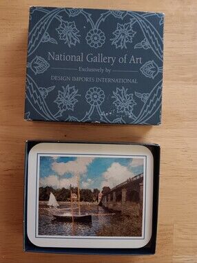 Coasters Monet National Gallery Of Art Set 4 Boxed Cork
